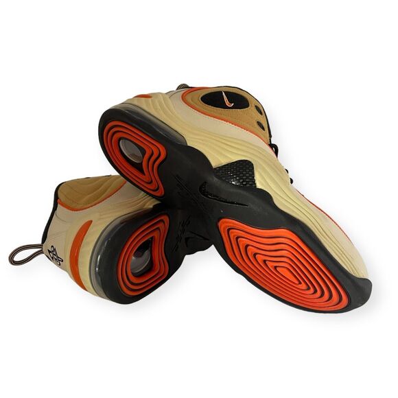 Nike Air Penny II Mid Wheat Gold Size 11.5 Leather Basketball Sneaker Shoes Rare main image 5